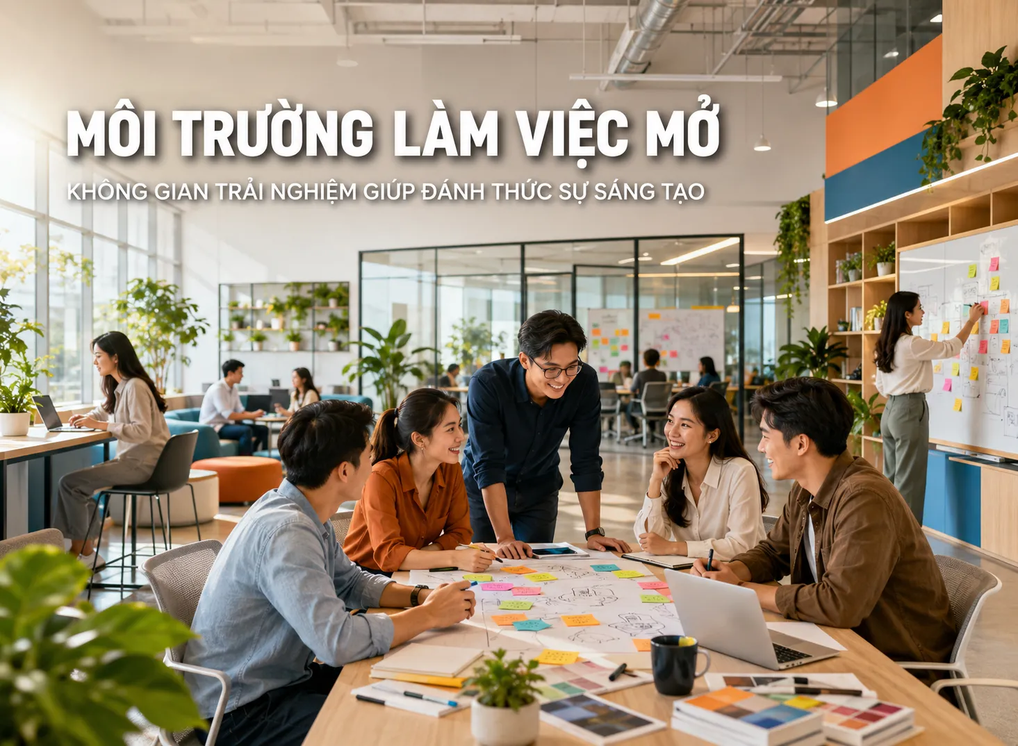 Môi Trường Làm Việc Mở: Không Gian Trải Nghiệm Giúp Đánh Thức Sự Sáng Tạo